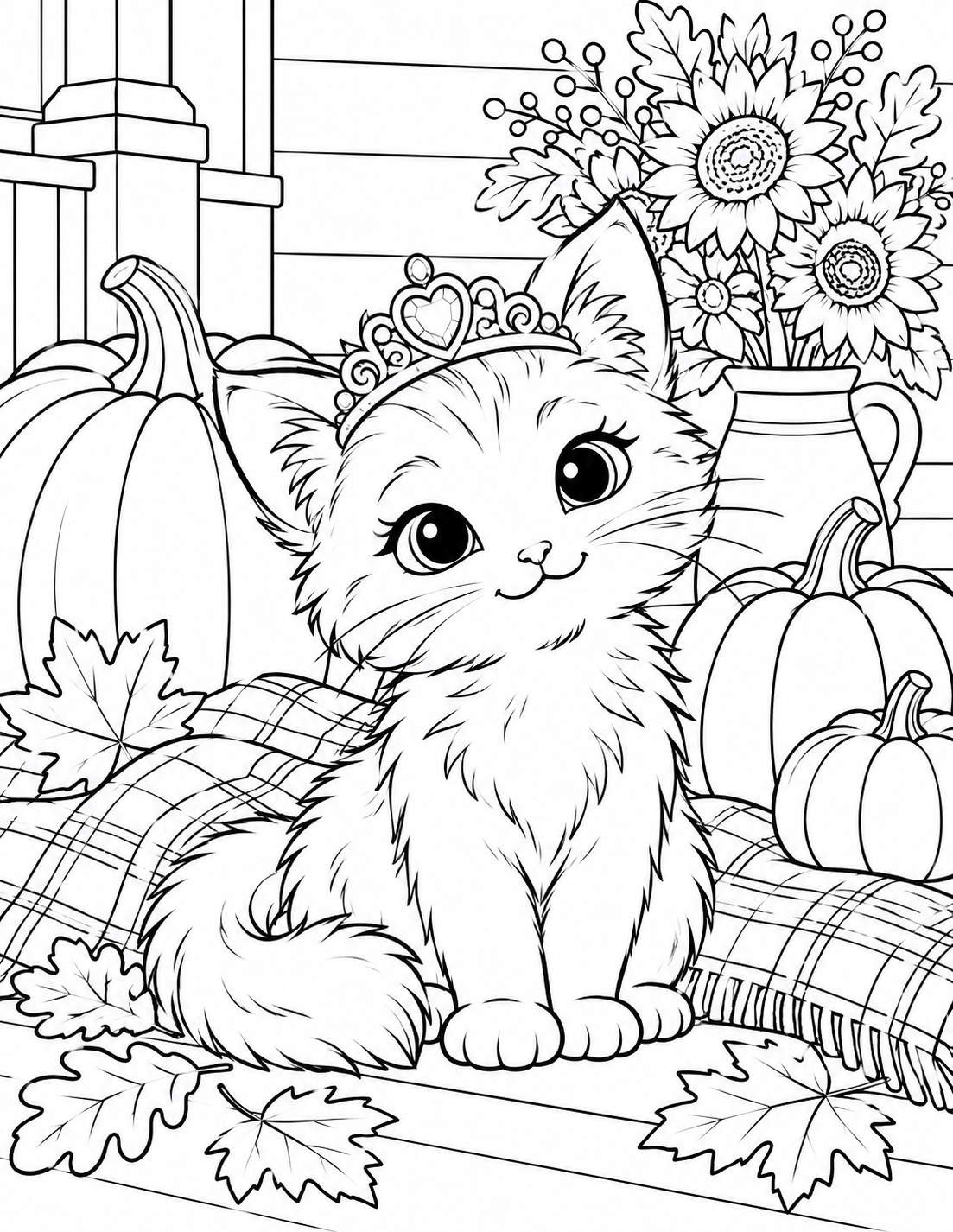 Patty & Friends: Thanksgiving Coloring Book - PDF - Image 2